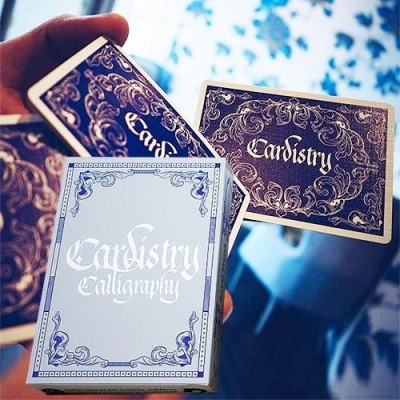 Cardistry Calligraphy Blue Playing cards