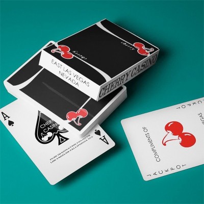 Cherry Casino V3 True Black Playing Cards