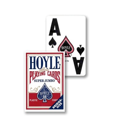 Carte da gioco Hoyle - Super Jumbo index rosso