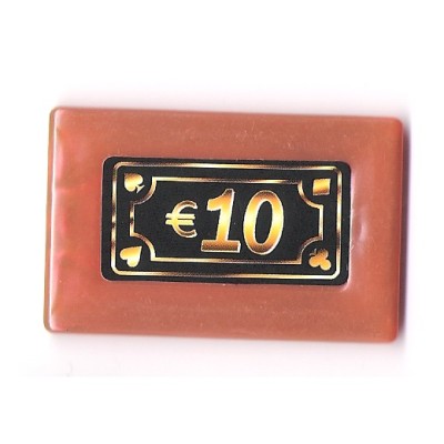 Mother of pearl plastic chips - 10 €