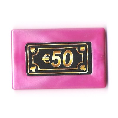 Perlmutt-Plastikchips - 50 €