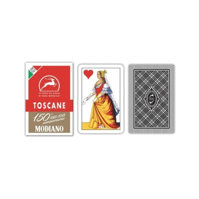 Carte da gioco Toscane Rosso 150 Modiano