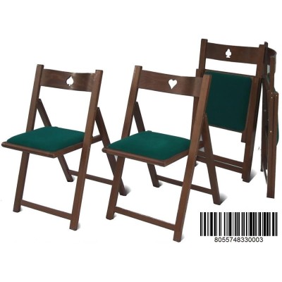 Chaises de jeu produites par le forgeron F.lli Del avec la marque Tavoloverde
