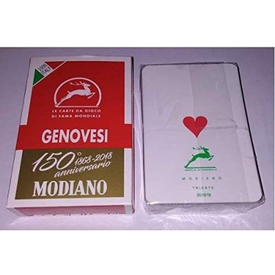 Cartes à jouer Genovesi 150 anniversaire Modiano
