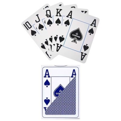 Copag 4 index cards jumbo blue back