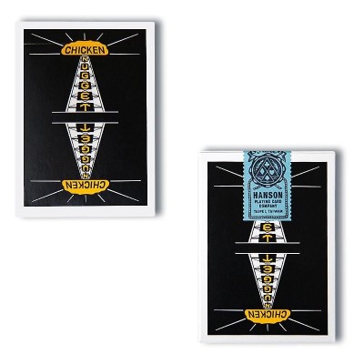 Vintage Chicken Nugget Playing Cards - Black