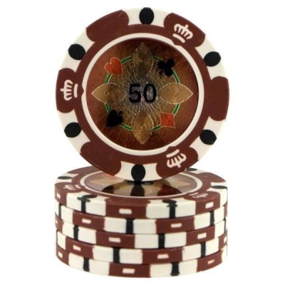 Fiches Crown Casino Brown 50