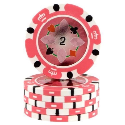 Crown Casino Pink 2 jetons