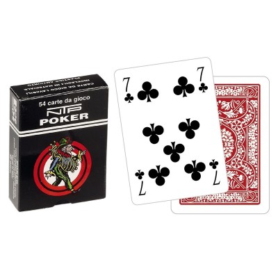 Cartas de poker con dorso rojo ntp