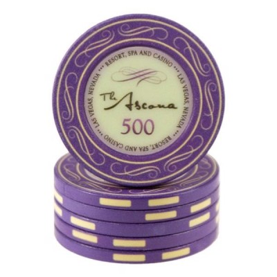 Ascona Lilac 500 ceramic chips