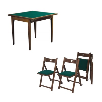 Tavolo in legno extra lusso con set di sedie abbinato