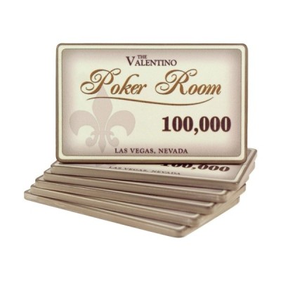 Placca Valentino Poker Room 100.000